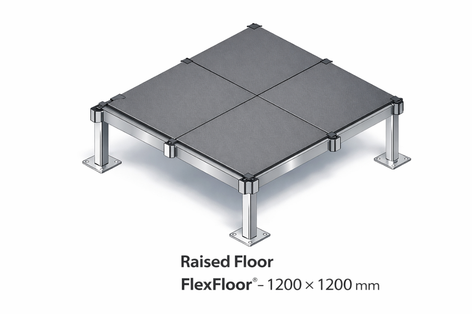 FlexPod cooling platform structural render